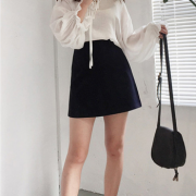 苿莱 女装百搭纯色半身裙
