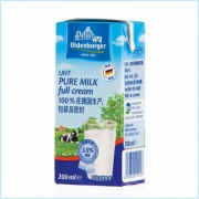 欧德堡 全脂纯牛奶200ml*24盒整箱