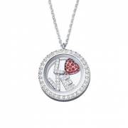 圣诞快乐：Swarovski施华洛世奇 圆形水晶love项链