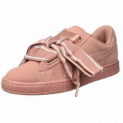 Puma Suede Heart Satin Ii Low 女士蝴蝶结板鞋