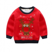 圣诞快乐：I.K印象童年 儿童圣诞纯棉加绒卫衣1-8岁