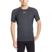 Under Armour 男式款 heatgear Armour 印花短袖压缩衬衫