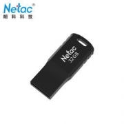 Netac 朗科 U195 32G 炫彩Mini 闪存盘 黑色