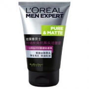 LOREAL欧莱雅 男士控油炭爽抗黑头洁面膏 100ml