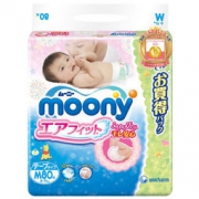 Moony 尤妮佳 纸尿裤 6-11kg M80片*2件