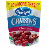 Ocean Spray Craisins优鲜沛 蔓越莓干樱桃味340g