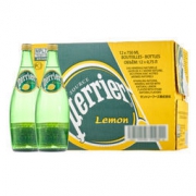 限华东：Perrier 巴黎水 含气柠檬味饮料 整箱装 750mL *12瓶