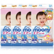 moony 尤妮佳 婴儿纸尿裤 L54片 *4件