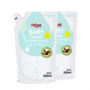 Rikang 日康 婴儿亲肤洗衣液 500ml*2袋*2件