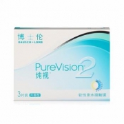 博士伦纯视2代硅水凝胶月抛3片装