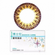博士伦 星悦逸彩半年抛彩色隐形眼镜1片装*2盒
