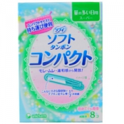 尤妮佳（Unicharm）小型 内置卫生棉条 (多量用 8支)（日本原装进口）