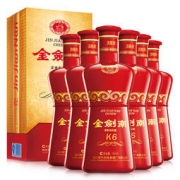 剑南春 金剑南K6 52度 整箱装白酒 500ml*6瓶