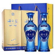 洋河     蓝色经典 海之蓝 42度 绵柔型 480ml*2瓶 送礼袋