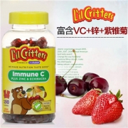 L'il Critters 维生素C+锌+紫锥菊儿童维生素小熊软糖190粒