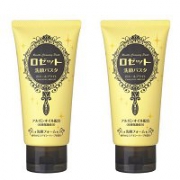 日本COSME大赏：Rosette无添加海泥洁面乳黄色去角质款 120g×2