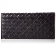 BOTTEGA VENETA 男士真皮编织长款钱包