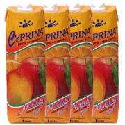 Cyprina 塞浦丽娜 芒果香橙苹果混合果汁 1L*4瓶 整箱 *3件