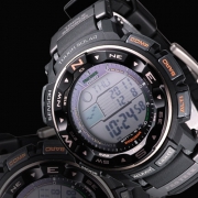 卡西欧（CASIO） PRW-2500R-1CR 六局电波 三重感应  太阳能登山表