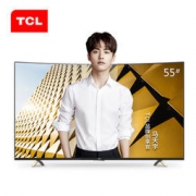 TCL D55A9C 55英寸 曲面智能液晶电视（4K、HDR）