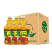 大湖饮料 100%果汁 苹果汁 1L×6瓶*2件