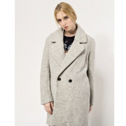 URBAN REVIVO WE50R1GN0001 女士羊毛混纺大衣