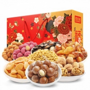 俏香阁 每日坚果 年货坚果炒货礼盒8袋1676g