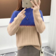 AGECENTRE条纹中长款毛衣裙
