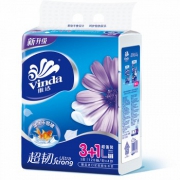 Vinda维达 抽纸超韧3层120抽软抽*4包(大规格)
