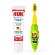 凑单品！NUK 婴幼儿可吞咽牙膏40g+婴儿牙刷