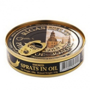 Riga Gold 里加 金牌油浸烟熏小鲱鱼 160g *6件