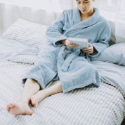 网易严选  秋冬长绒棉加厚无捻浴袍 男女款