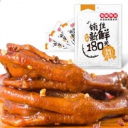 绝味湖南特产 黑鸭甜辣鸭爪200g 卤味肉干肉脯办公室休闲零食熟食（新老包装交替发货) *14件
