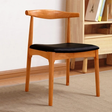 木巴 实木牛角椅 50*48*75cm 北欧简约设计风格