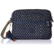 Kipling 女式 背提包 DEENA 蓝底字母印花 19x25.5x12.5cm