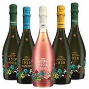 Cavicchioli 卡维留里 意大利之花五种不同口味气泡葡萄酒 750ml*5