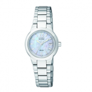 Citizen西铁城 EW1670-59D光动能珍珠贝母女表