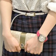 COACH蔻驰Boyfriend女士时尚石英腕表14502091  紫色
