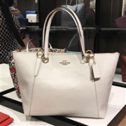 Coach 蔻驰 Crossgrain Ava Tote 女士真皮单肩斜挎包 白色款