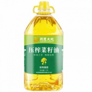 荆楚大地 双低压榨非转精炼一级压榨菜籽油食用油5L