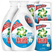 碧浪 洁护如新洗衣液（清雅茉莉）超值套装（3kg*2+500g*3）