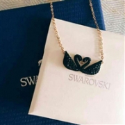 江疏影同款：SWAROVSKI 施华洛世奇 双黑天鹅 项链