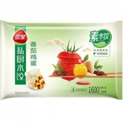 三全 私厨素水饺 番茄鸡蛋口味 600g （54只） *2件+凑单品