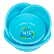 茶花 洗脸盆27CM塑料盆子*2件