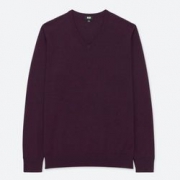 UNIQLO 优衣库 400621 男士美利奴羊毛针织衫    99元