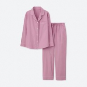 UNIQLO 优衣库 女装全棉嵌条睡衣(长袖)406684  149元包邮