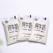 三色鸽 原生纯牛奶透明袋装180ml/袋 4包超值装