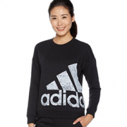 中亚prime会员！adidas 阿迪达斯 女式 运动型格 套头衫 CF3775   79.2元（下单8折）
