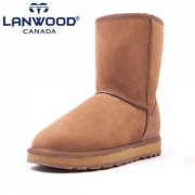 加拿大 Lanwood 澳洲美利奴羊皮毛一体 男女款雪地靴