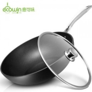 ecowin 不粘无油烟带盖炒锅 2万评价4.9高分